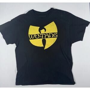 Wu Tang Clan Adult Size XL Tee Shirt Hip Hop Rap Black Yellow Modern Reprint